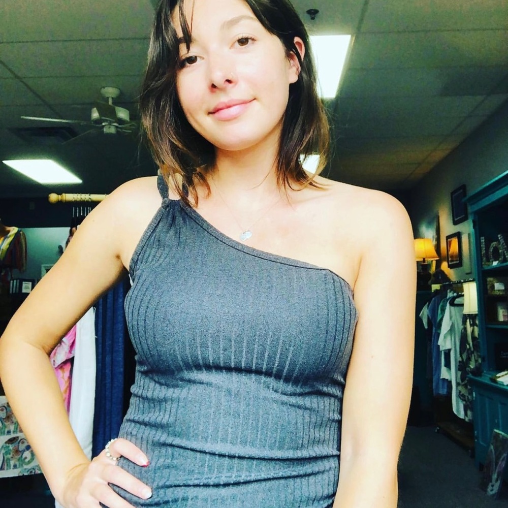 Six Fifty Grey Cross Tank